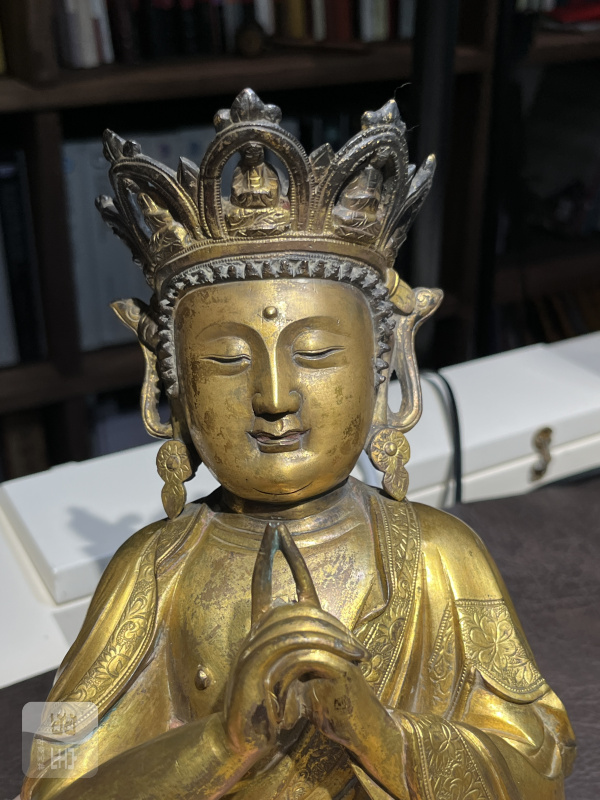 明中期 铜鎏金大日如来佛 - 图5